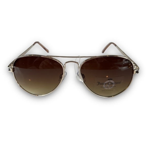 Juicy Couture Brown Heart Metal Frame Sunglasses NWOT - Picture 3 of 14